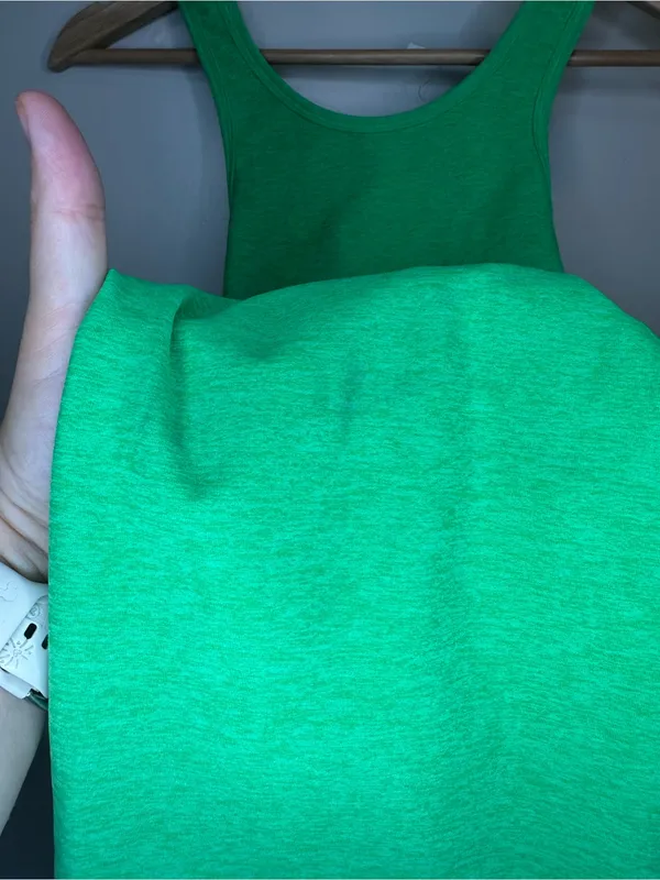Beyond Yoga Neon Green Racerback Mini Dress - Image 3