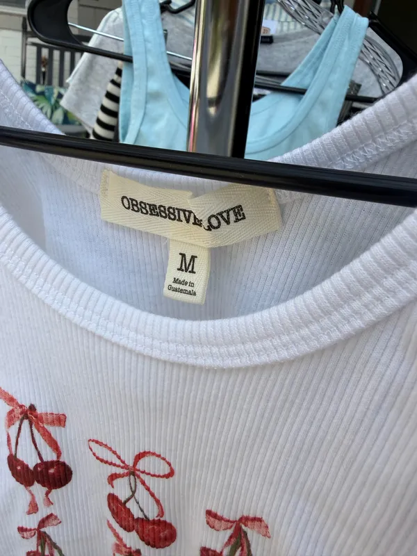 Cherry Tank Top White Size M - Image 2