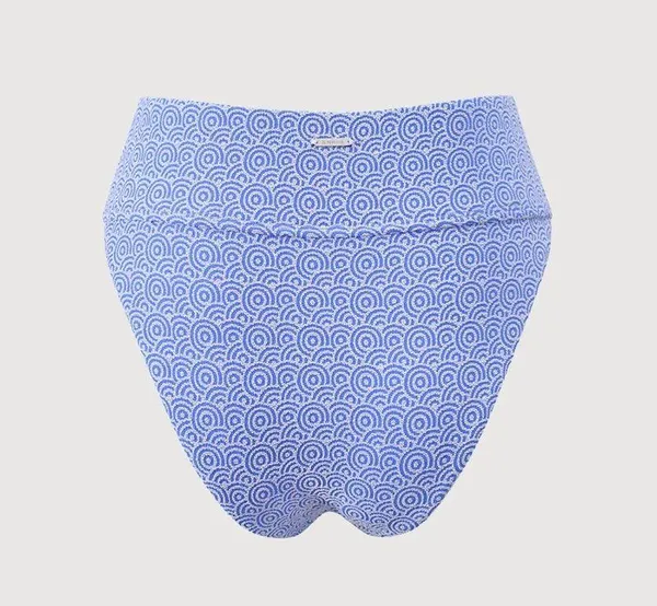 Berlook Blue Jacquard High Waist Bikini Bottom ONLY 63 - Image 8