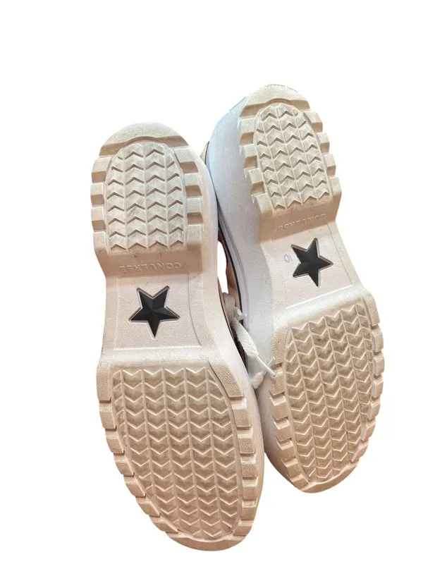 Converse wms blush pink/peach hight top platform sneakers sz 10-423 - Image 5