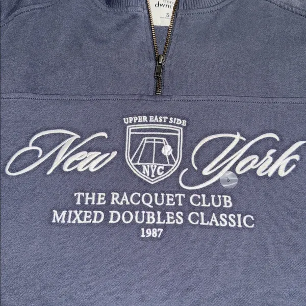 Aeropostale size small New York Racquet Club Quarter-Zip Sweatshirt relaxed fit - Image 7