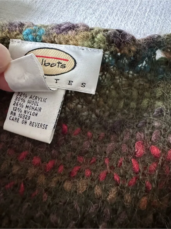 Vintage Talbots Y2K Boho Knit Sweater - Small - Image 9