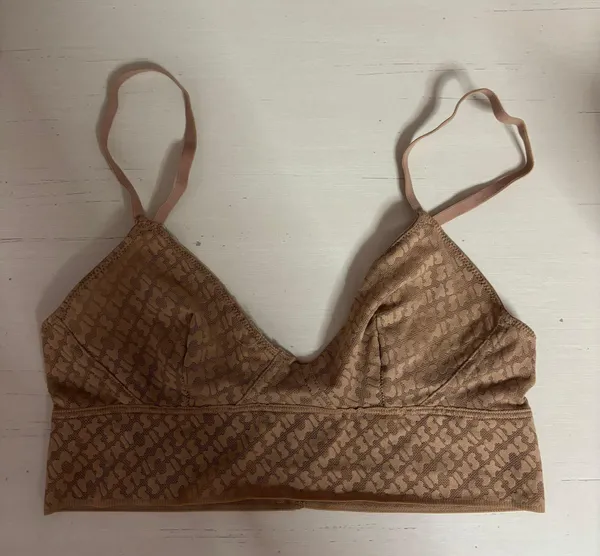 Nwot Logo Mesh Triangle Bralette - Xs - Image 4