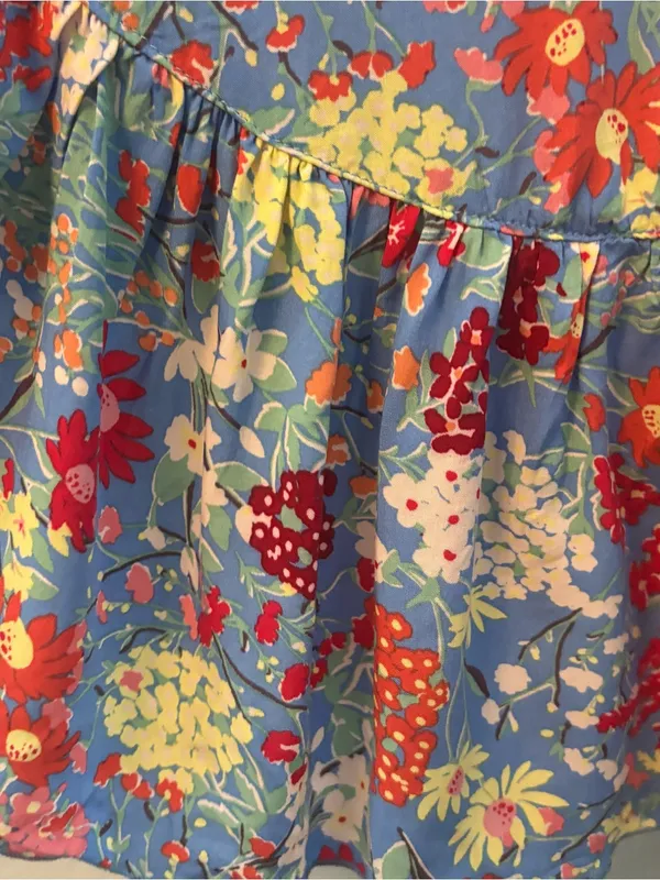 Abel the Label ATL anthropologie blue candy ruffle midi dress small NEW - Image 7