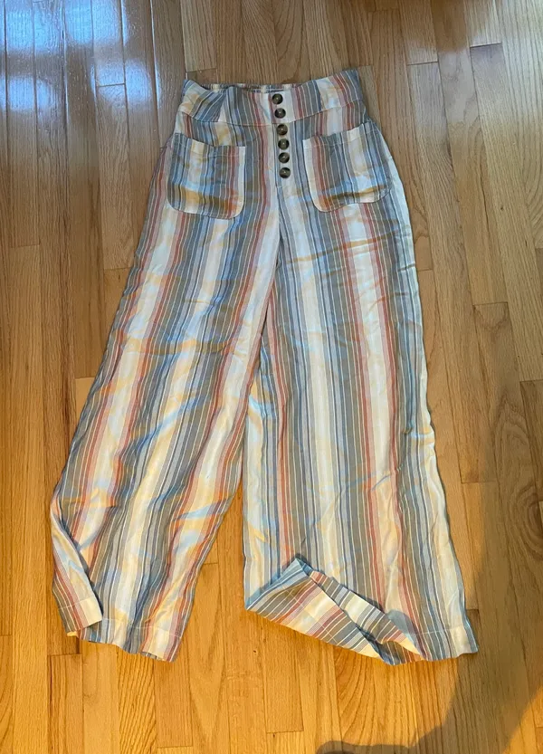 American Eagle High-Waisted Palazzo Set: Pant and matching top - Image 3