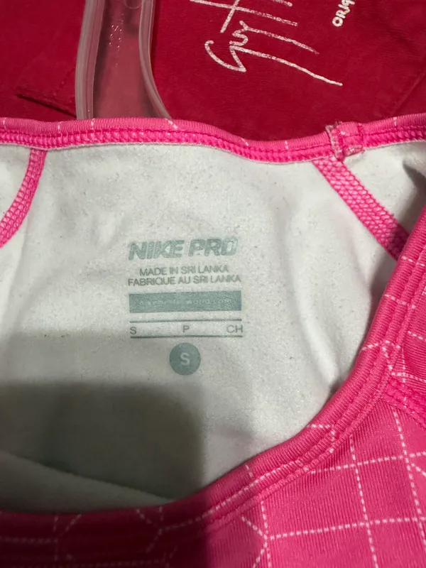 Nike Pink Dri-Fit Long Sleeve Running Shirt - Image 2