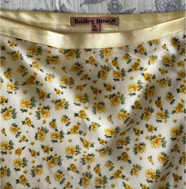 Yellow Floral Maxi Skirt - Image 6
