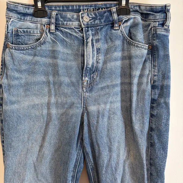 American Eagle 10 Long Distressed Denim Blue Jeans Capsule Skater Hipster - Image 2