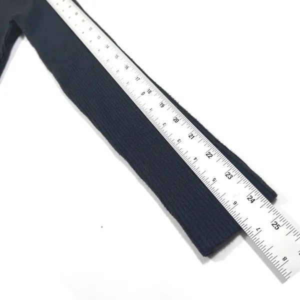 Abercrombie & Fitch Black Ribbed Square Neck Long Sleeve Bodysuit Small EUC - Image 9