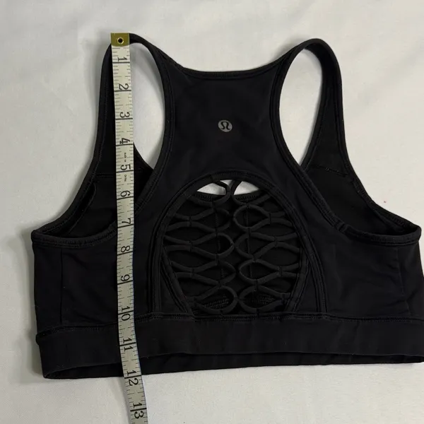 Lululemon Athletica Classic Black Sports Bra - Image 5