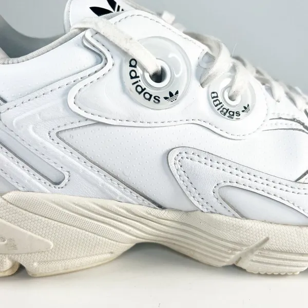 Adidas Originals Astir Casual Sneakers Tennis Shoes Triple White Women 9 - Image 9