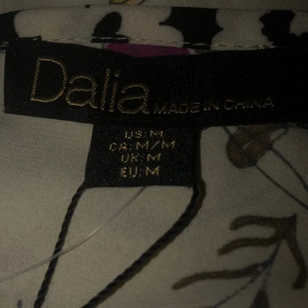 Dalia floral print chiffon blouse Size M - Image 5