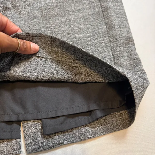 Ann Taylor Gray Textured Pencil Skirt Knee Length Career Wear Lined Back Vent - Image 7
