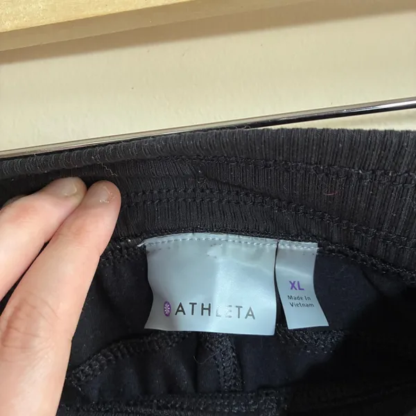 Athleta Jogger Pants XL Black Womens Activewear Lycra Spandex Stretch - Image 3