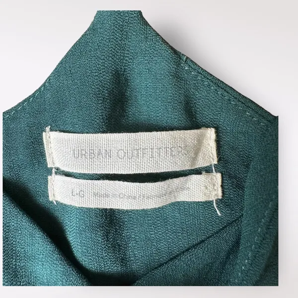 Urban Outfitters Green‎ wrap ruffled Peplum tank top blouse Size L - Image 2