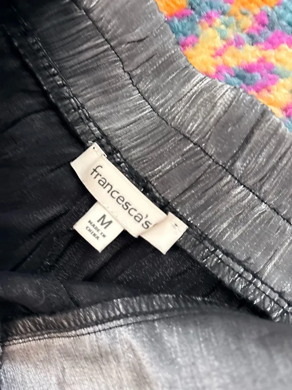 Francesca's Collections Gray Wide-Leg Velvet Pants - Image 2
