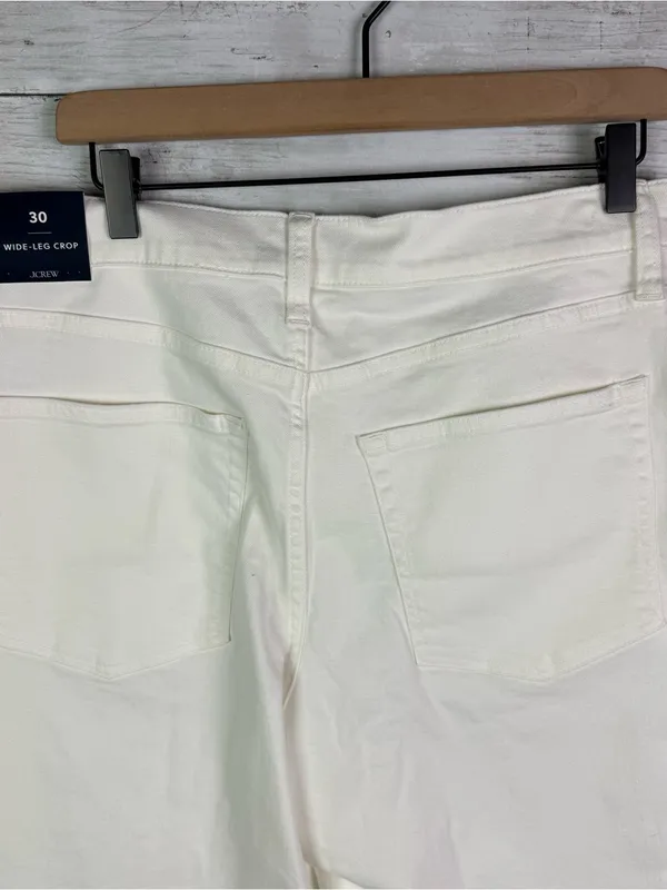 J Crew Factory Wide-leg cropped jean in all-day stretch Size 30 - Image 5