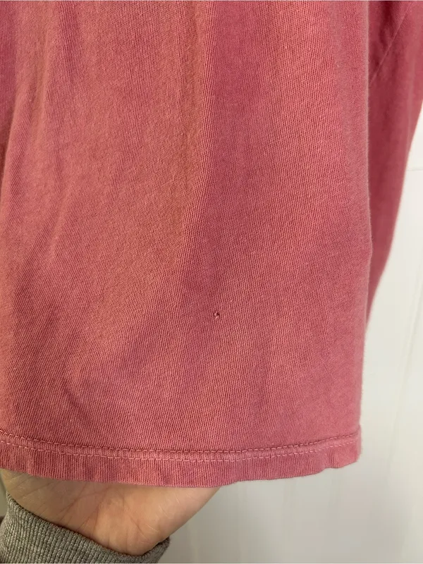 Marine Layer Pink Short-Sleeve Pocket Tee Size Large - Image 4
