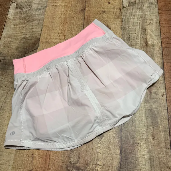 Lululemon Wmn BUNDLE 2 Gray Green Run Pace Skort Skirt Sz 2 Run Athletic Pockets - Image 5