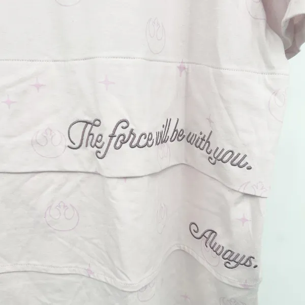 NWT Disney Star Wars Womens Force Rebel Alliance Logo Tiered Oversized Shirt‎ 2X - Image 2