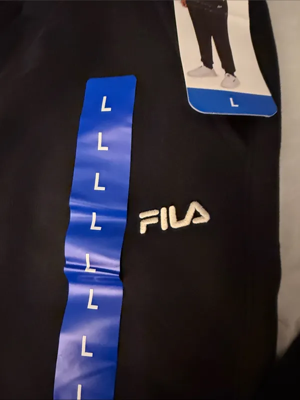 Fila Moby Jogger Sweatpants Unisex with Elastic waistband, black. Size L. NWT - Image 3