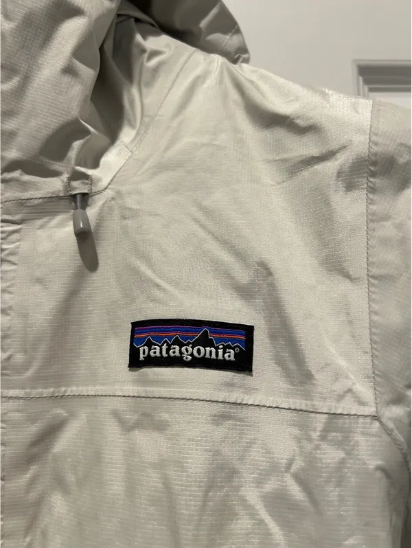 Patagonia H2No Beige Waterproof Jacket with Hood Sz XS - Image 2