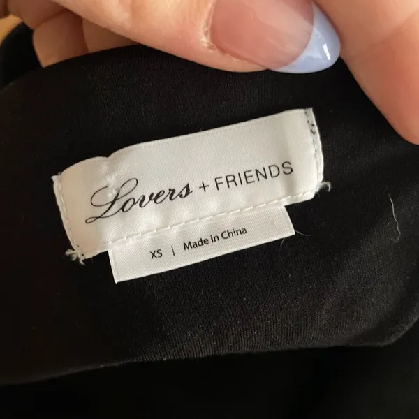 LOVERS‎ + FRIENDS Shelly Mini Dress Size XS Black - Image 5
