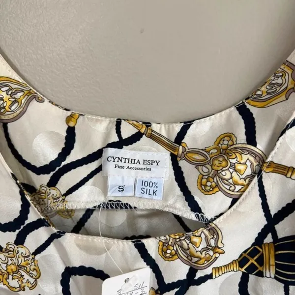 NWT Cynthia Epsy fine accessories‎ small silk top - Image 3