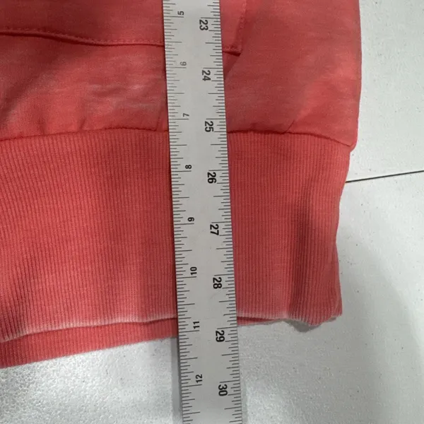 Maurices Short Sleeve Hooded Pullover Swim Beach Cover Top Womens XS Orange-Pink - Image 11