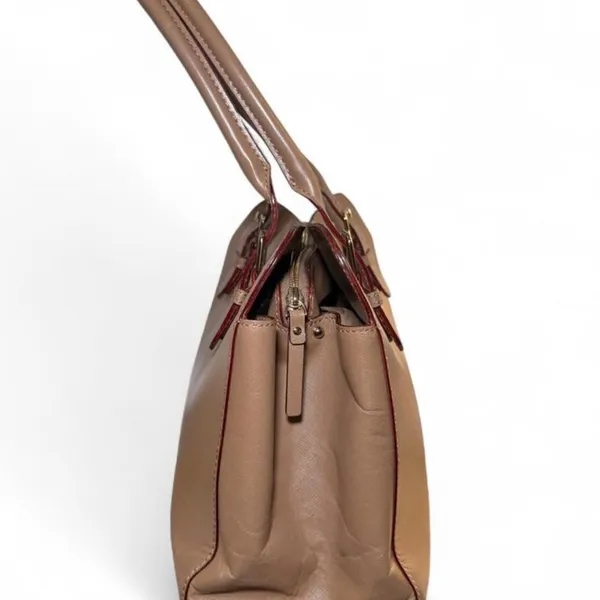 Kate Spade Charlotte Street Miles Saffiano Leather Camel Tote Shoulder Bag - Image 6