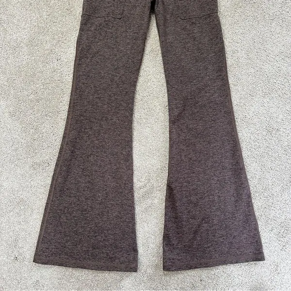 Offline by Aerie The Hugger Foldover Flare High Waisted Legging in Relic Brown S - Image 4