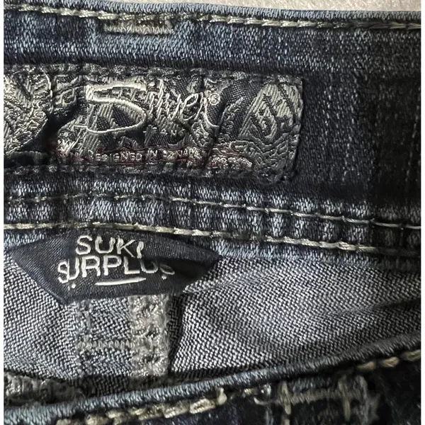 Silver Jeans Co. Suki Surplus Bootcut Jeans Dark Wash Women's‎ Size 28 - Image 6