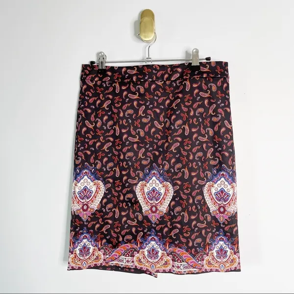 J. CREW | Paisley Print Pencil Skirt Sz 2 - Image 2