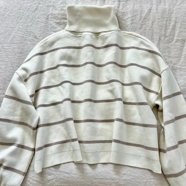 Free People Striped Turtleneck Sweater - Image 6