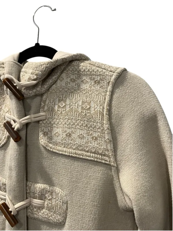 Patagonia Better Sweater Icelandic Coat Toggle Fleece Jacket Cream Size Small - Image 5