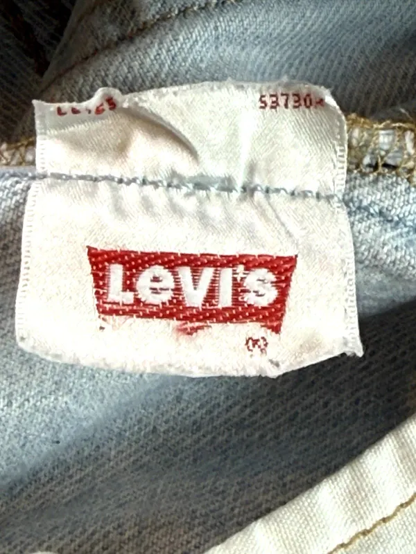 Levi’s Premium 501 Women’s W30 High Rise Cutoff Denim Shorts Distressed Blue - Image 8