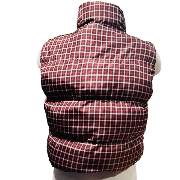 Madewell Cropped Puffer Vest in Plaid Size Medium - Image 9