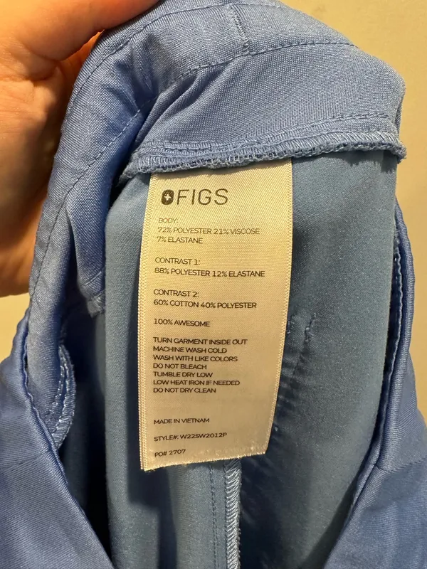 FIGS Zamora Jogger Scrub Pants Ceil Blue - Image 5
