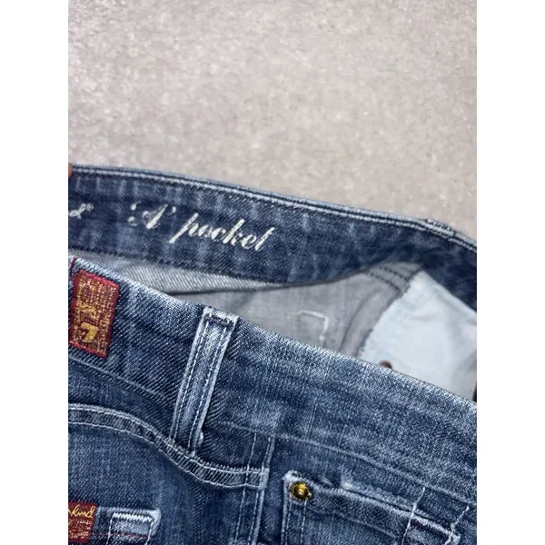 Y2K 7 For All Mankind "A" Pocket Bootcut Women's Jeans Size 28 - Image 4