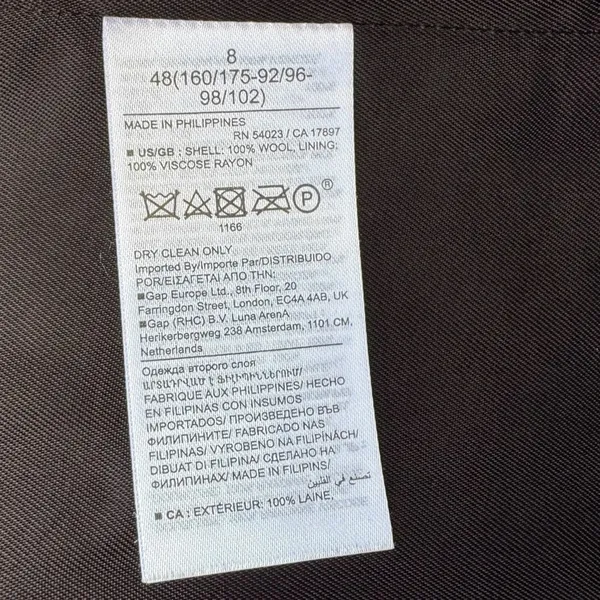 Banana Republic Classic 100% Wool Blazer Coat - Image 9