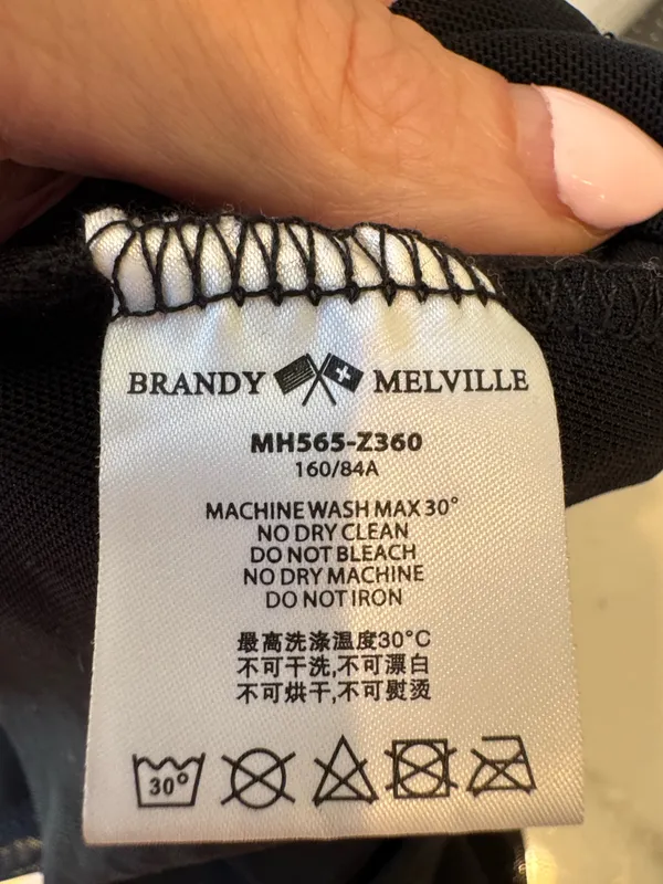NWT Brandy Melville Mesh Tank Top Double Layer Black S M - Image 5
