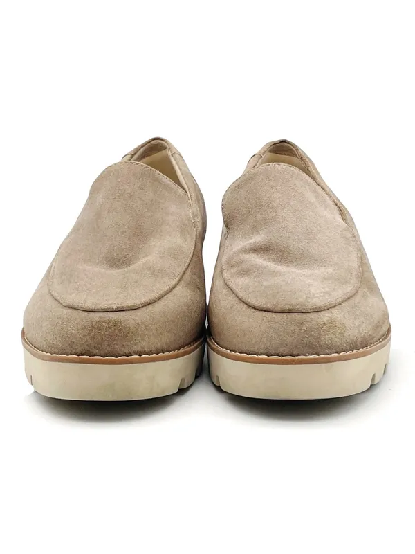 Vionic Kensley Loafers Women’s Size 7.5 Taupe Suede Lug Sole Comfort Shoes - Image 9