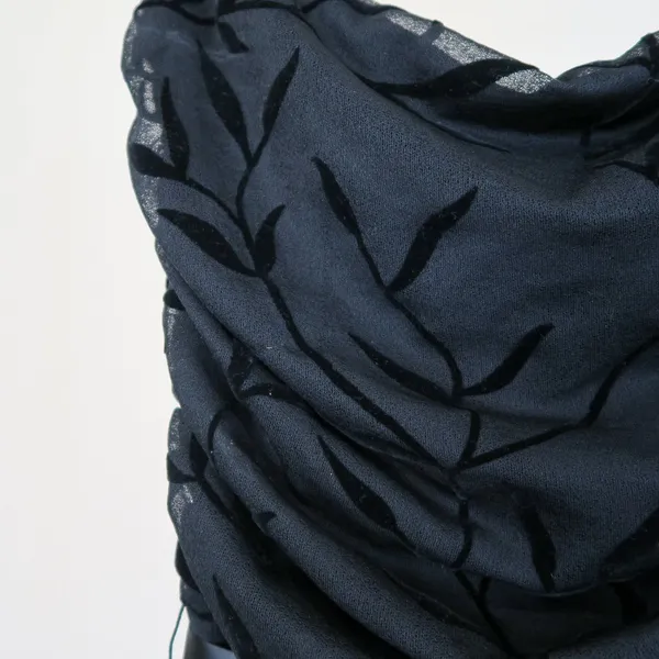 Vintage 90s Luly K Black Floral Midi Dress - Image 7