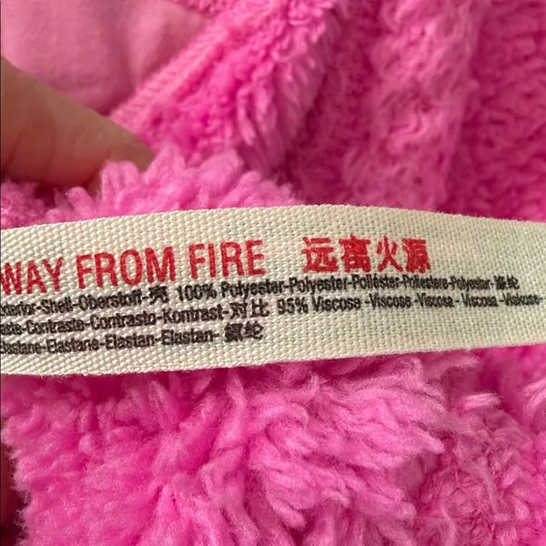 Free People Movement Big Sky Hot Pink Funnel Neck Popover Cozy Fleece Jacket - Image 4