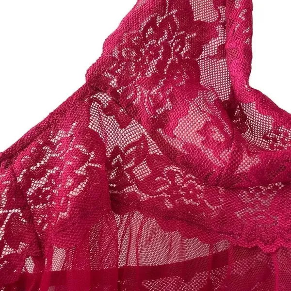 Victoria’s Secret Red Embroidered Adjustable Halter babydoll SZ S # 1611 - Image 6