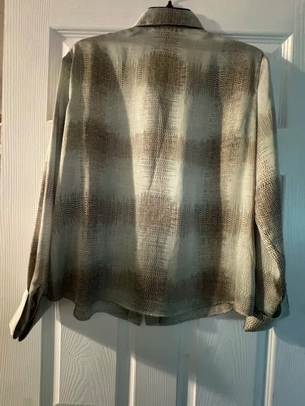 Plaid Long Sleeve Button Down - Image 2