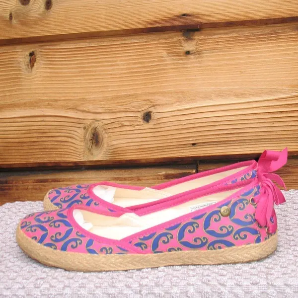 UGG Pink Print Slip on Shoes - Image 3