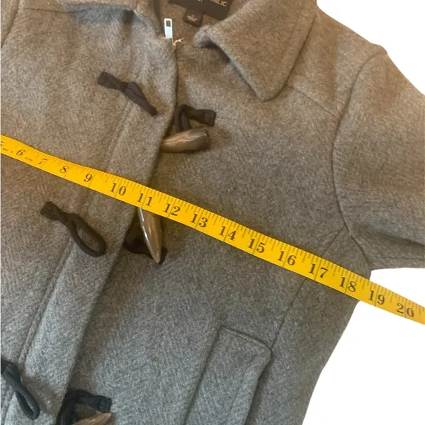 Banana Republic Wool Coat Ladies Sz Small Grey 2010 - Image 6