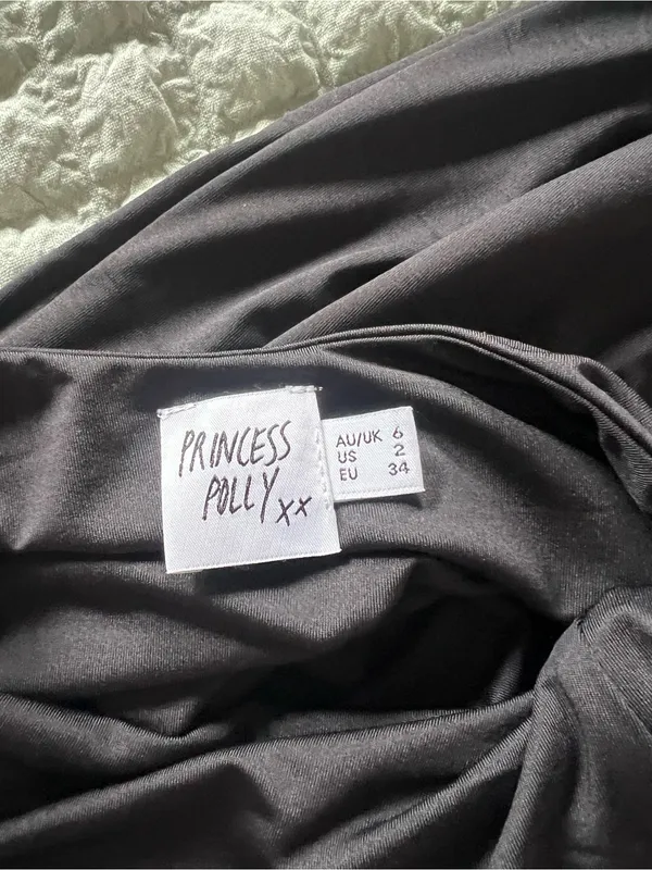 Princess Polly Black Halter Maxi Dress - Image 2