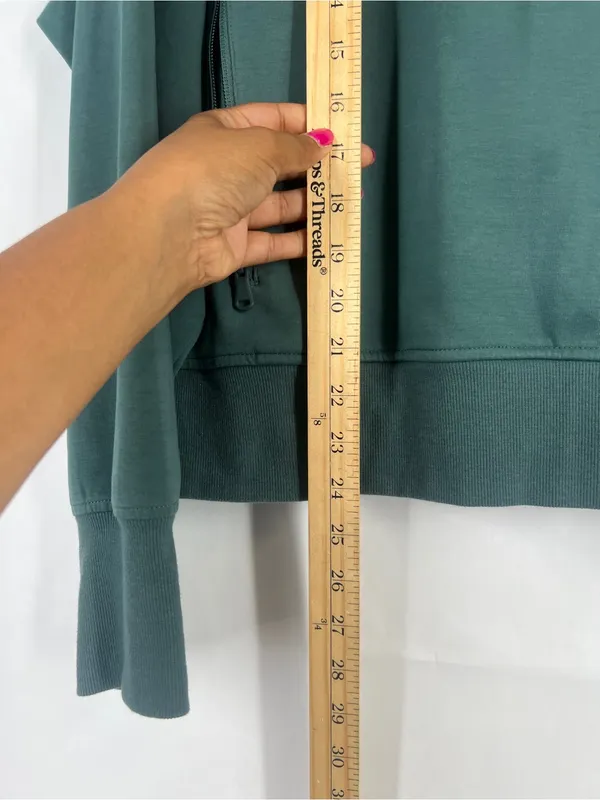 Old Navy Teal Green Dynamic Fleece Half-Zip Sweatshirt - Image 14